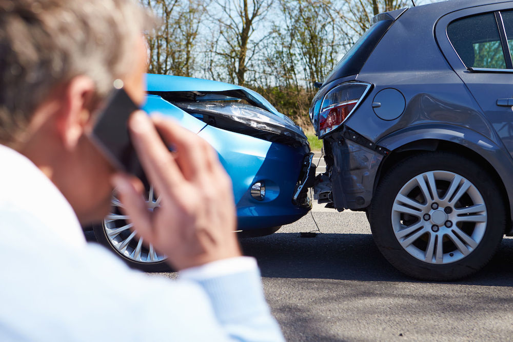 wrecked car representing car insurance